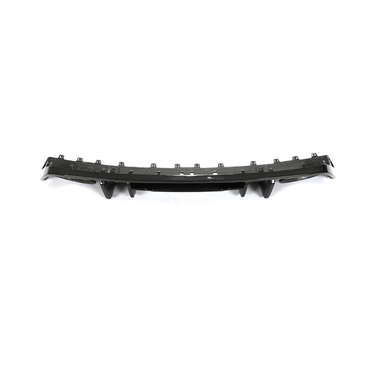 Dry carbon fibre diffuser for Audi RS3 8Y Saloon showing weave