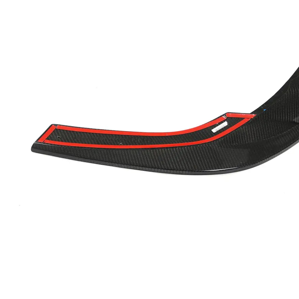 Dry carbon fibre front splitter V1 for Audi RS3 8Y showing weave