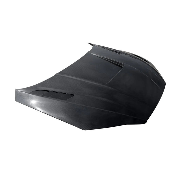 Dry carbon fibre bonnet for Audi RS5 showing weave