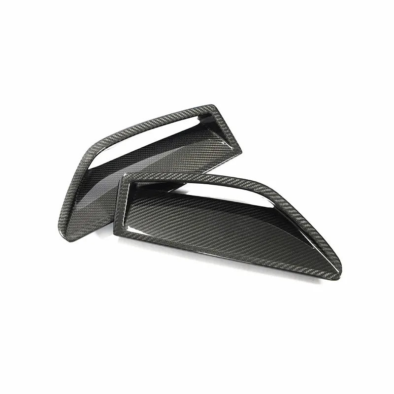 Genuine dry carbon fibre front bumper vent trim for Audi RS6 RS7 C8