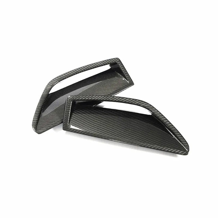 Genuine dry carbon fibre front bumper vent trim for Audi RS6 RS7 C8