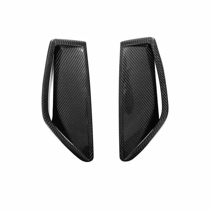 Audi RS6 RS7 C8 dry carbon fibre front bumper vent trim