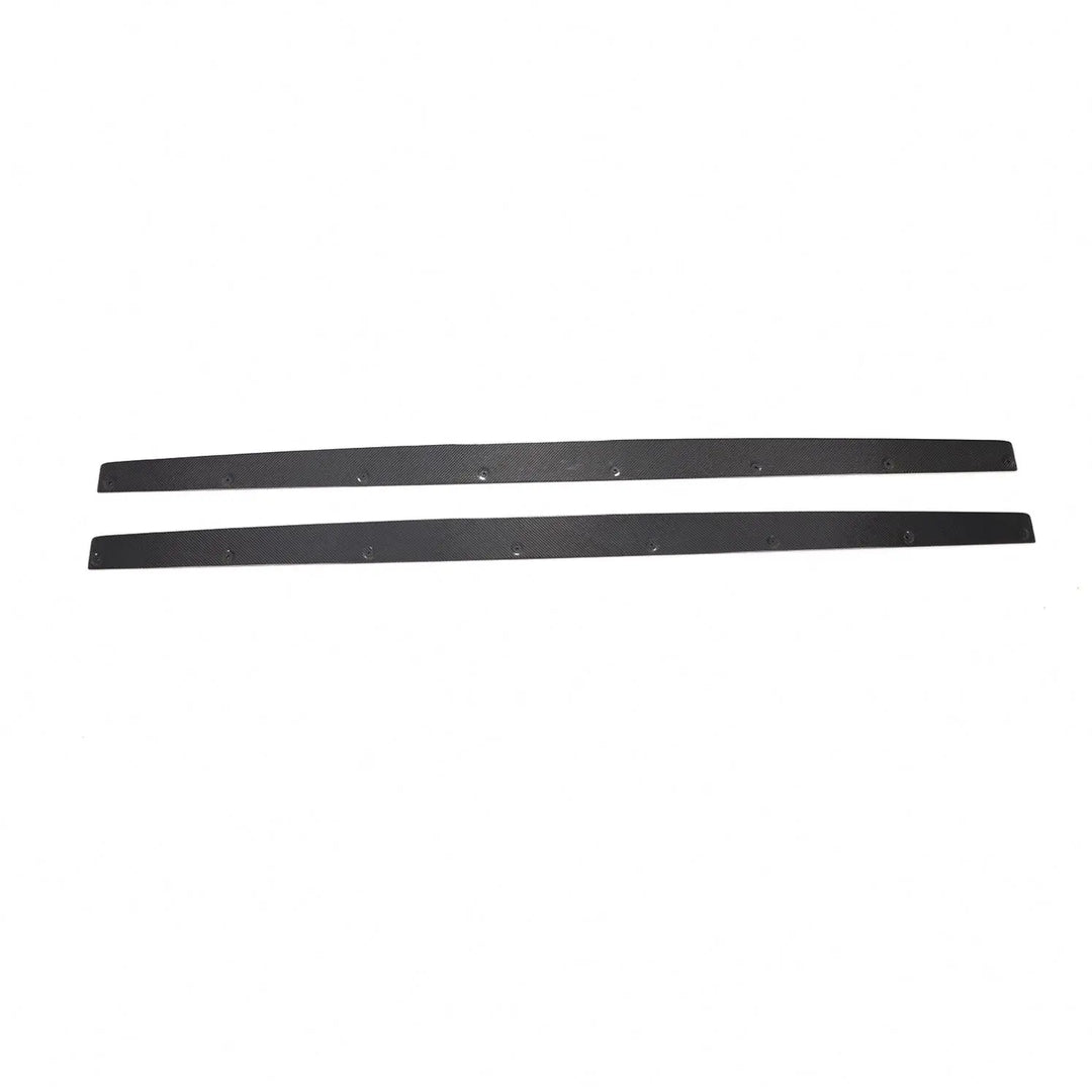 Carbon fibre side skirt for Audi RS6 showing weave