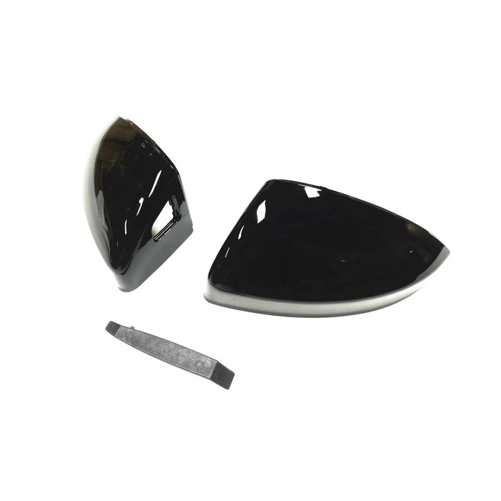 Gloss black mirror cover for Audi R8 close-up