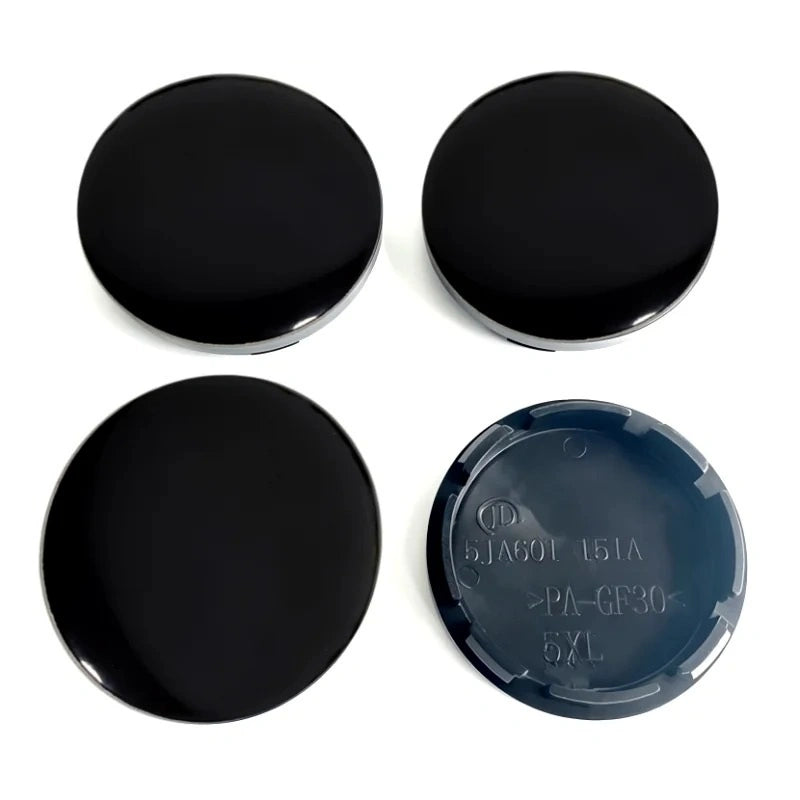 Universal high gloss black wheel centre caps 56mm set of 4