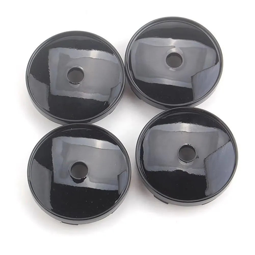Universal black wheel centre caps 60mm set of 4