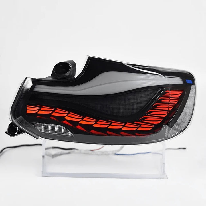 OLED clear black plug and play rear tail lights for BMW 2 Series M2 on the showcase