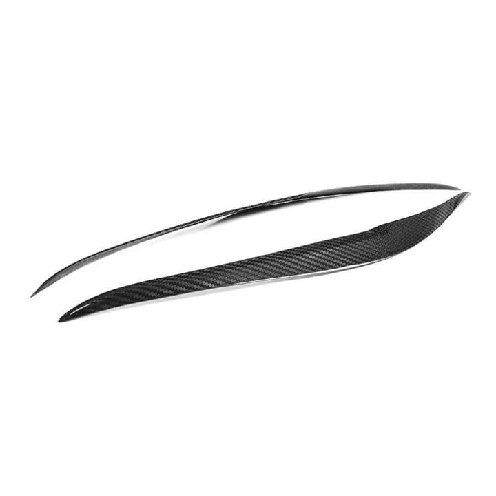 BMW 2 Series F22 carbon fibre headlight eyebrows, front three-quarter view