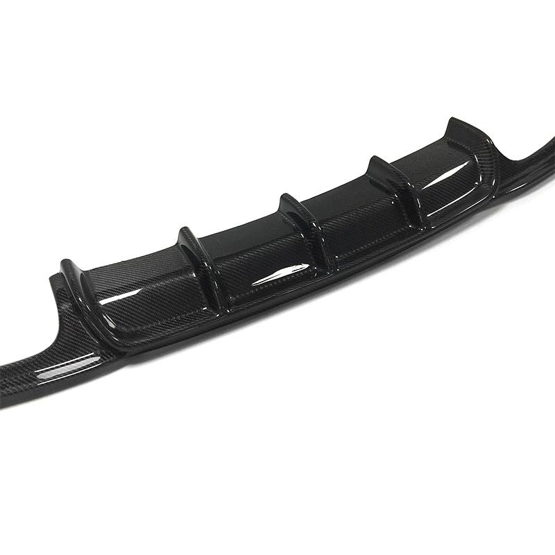 Genuine carbon fibre rear diffuser V3 for BMW 3 Series F30 F31, quad exhaust