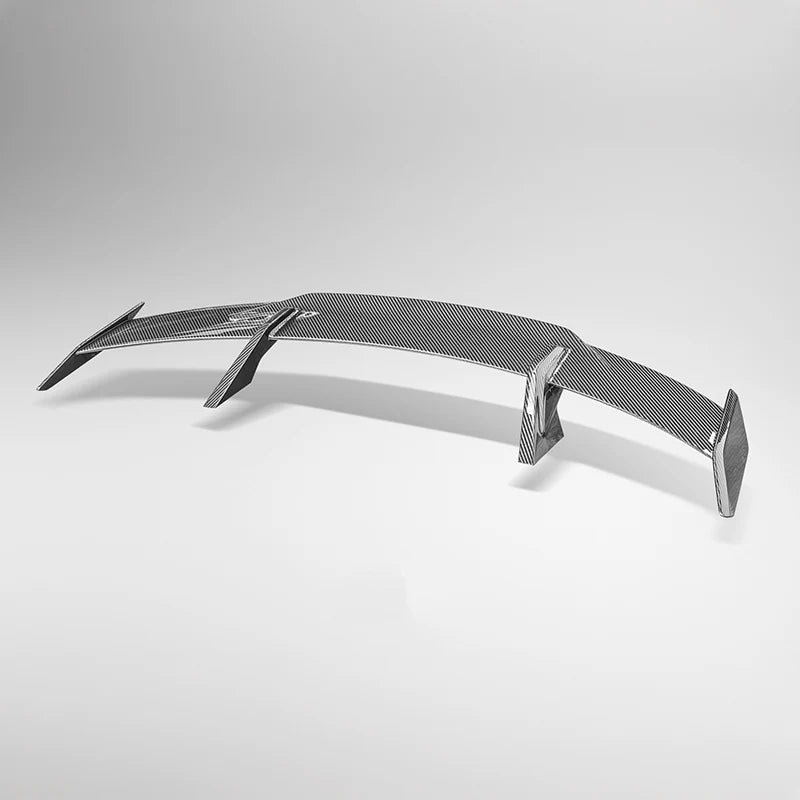 Genuine dry carbon fibre rear wing spoiler for BMW 3 Series F30 top three quarter view