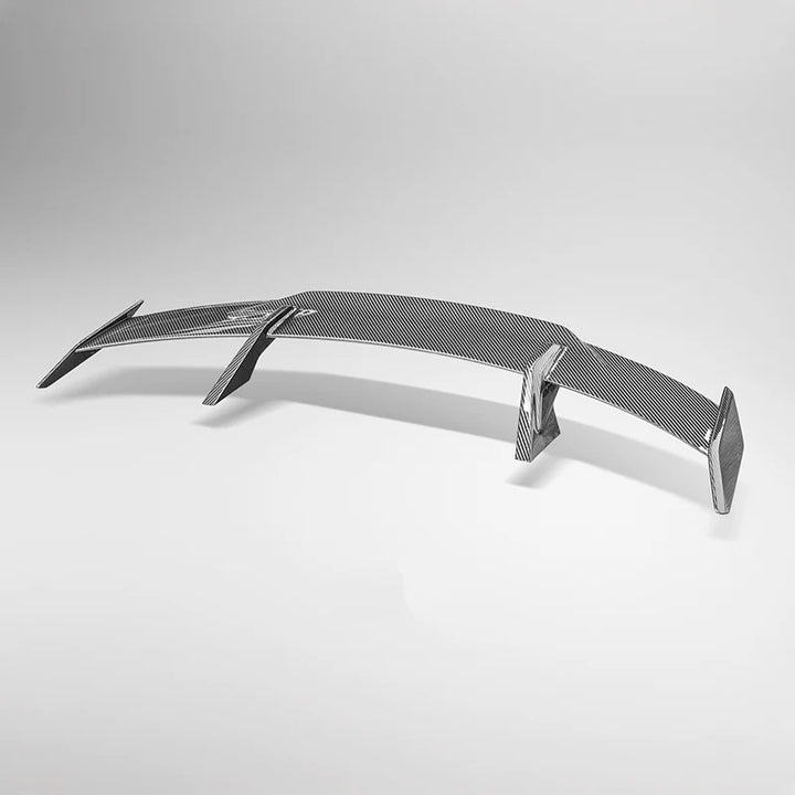 Genuine dry carbon fibre rear wing spoiler for BMW 3 Series F30 top three quarter view