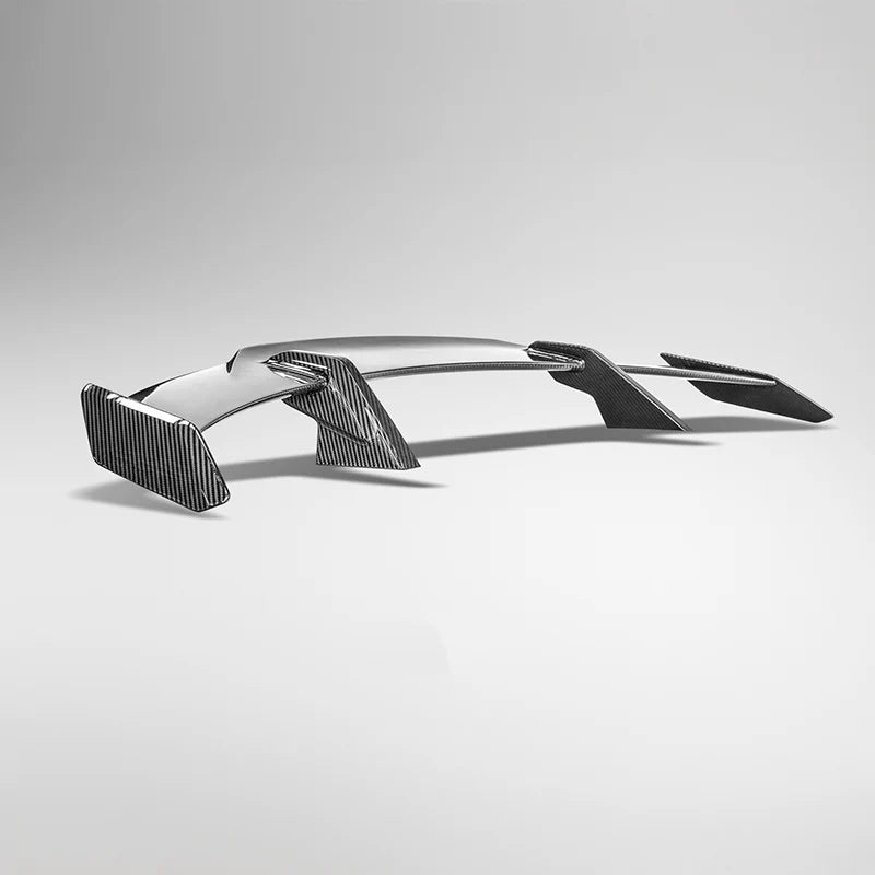BMW F30 dry carbon fibre rear wing three quarter view