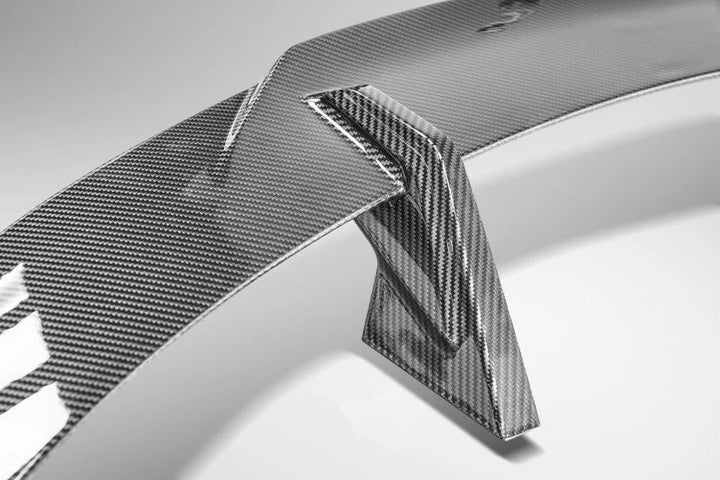 BMW 3 Series F30 dry carbon fibre rear wing spoiler close up