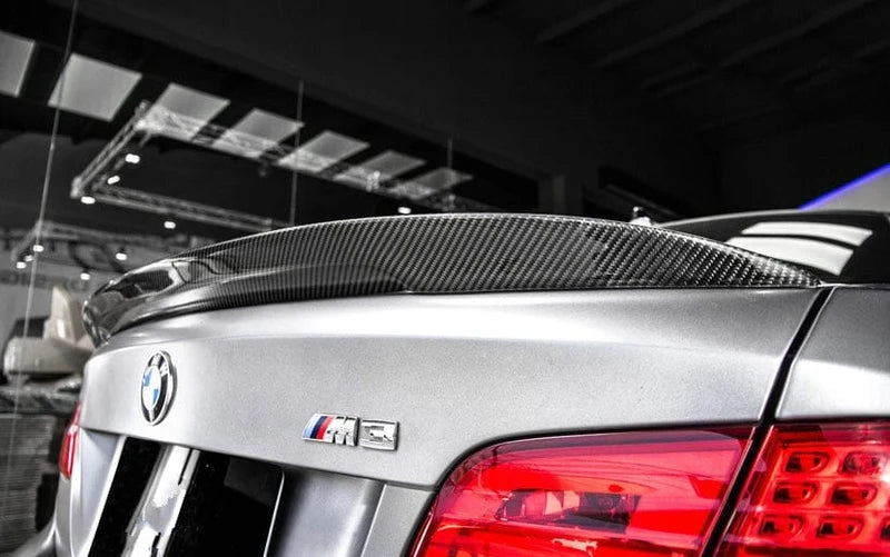 BMW 3 Series E92 V1 carbon fibre rear boot spoiler