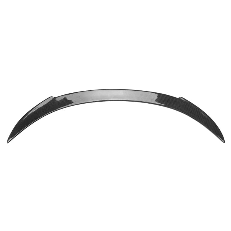 Centre indent and twill carbon fibre weave detail on BMW 6 Series rear spoiler