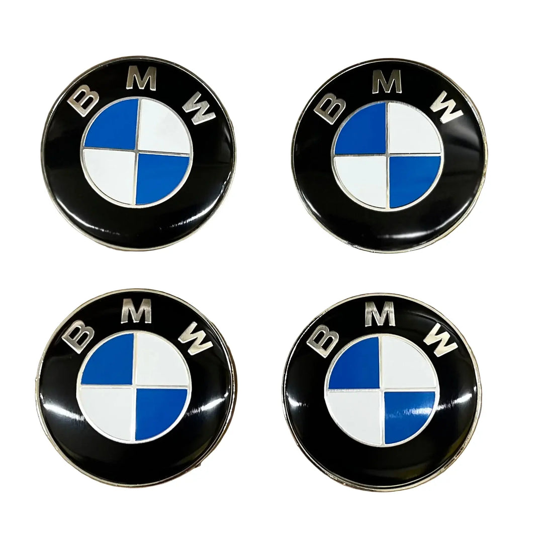 BMW Blue & White 60mm (57mm Inner) Centre Caps – Set of 4 | AutoCap Solutions