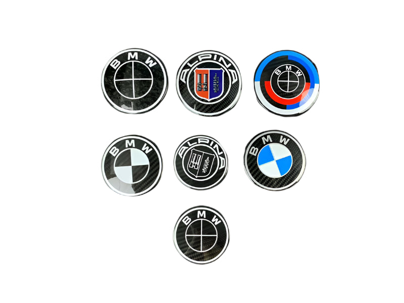 BMW Real Carbon Fibre Overlay Badges | Multiple Designs & Sizes | AutoCap Solutions
