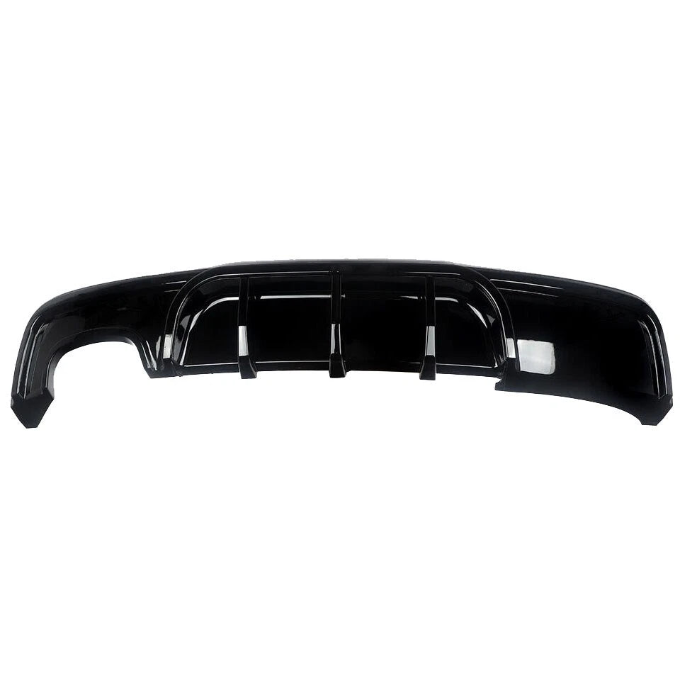 BMW E82 E88 1 Series M Sport gloss black rear diffuser left exit
