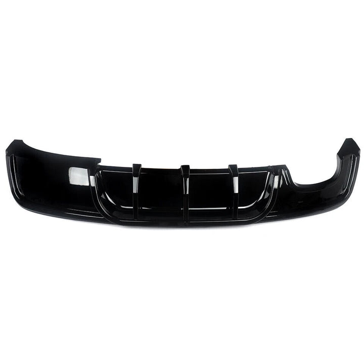 BMW E82 Coupé gloss black diffuser rear view left exit