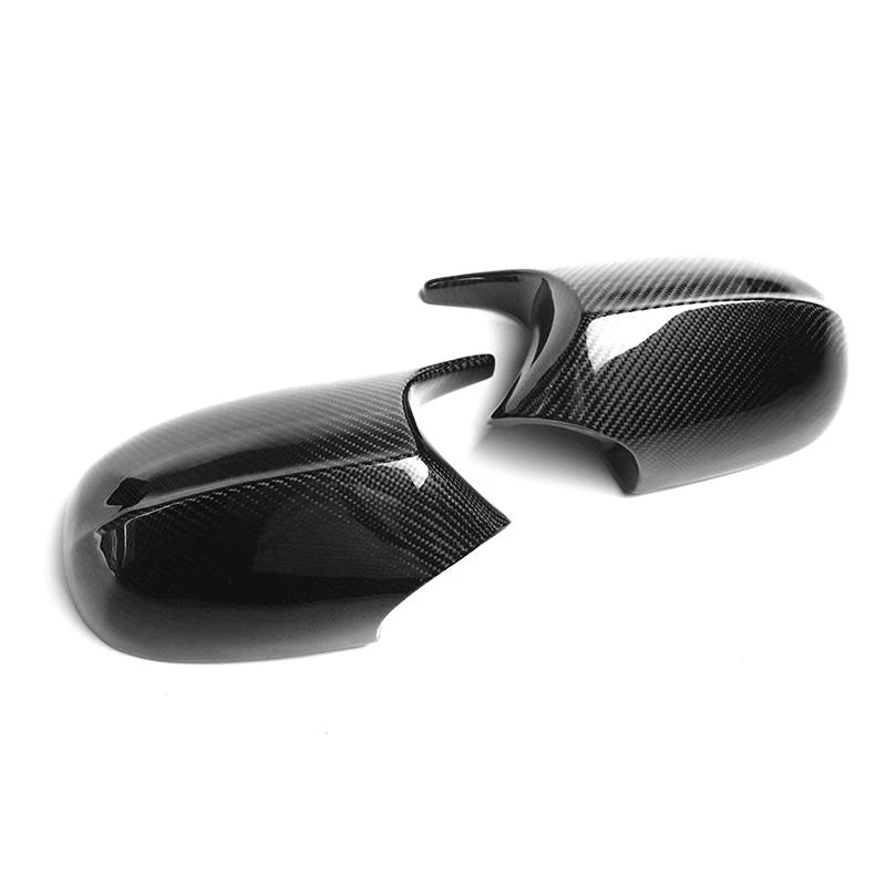 Carbon fibre mirror cover for BMW E90 Pre-LCI showing weave