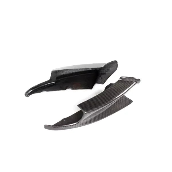 Carbon fibre front canard for BMW E92 M3 showing weave pattern