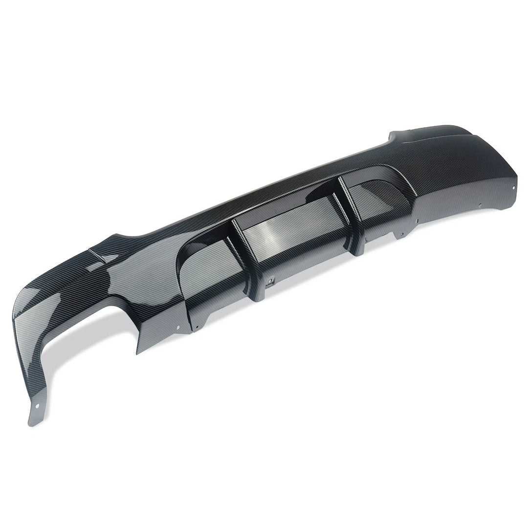 BMW E92 M Sport carbon fibre look rear diffuser close-up