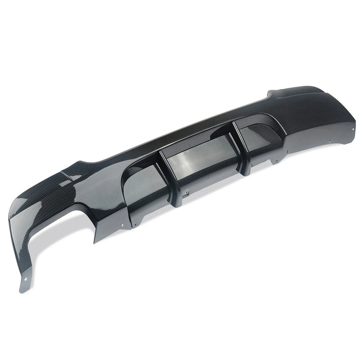 BMW E92 M Sport carbon fibre look rear diffuser close-up