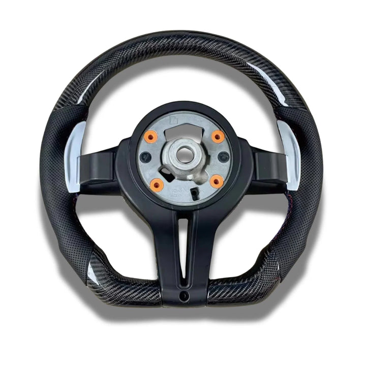 BMW M3 F80 custom steering wheel rear view