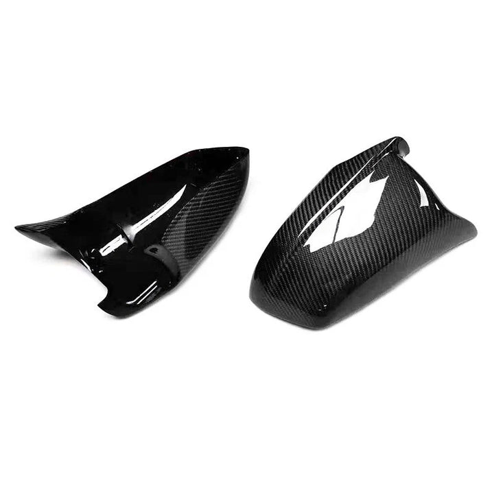 BMW F12 Convertible 6 Series carbon fibre mirror cover close-up