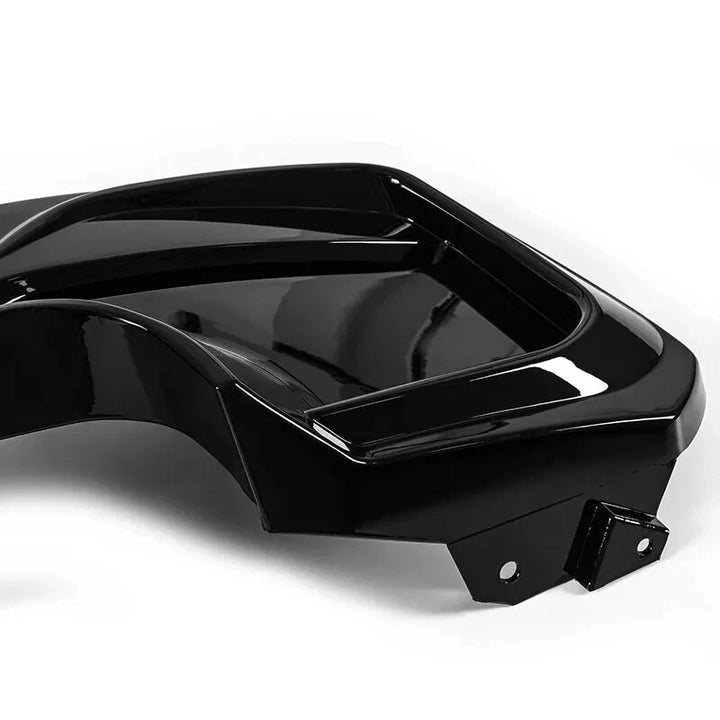BMW 1 Series F20 F21 LCI gloss black rear diffuser V1 close-up