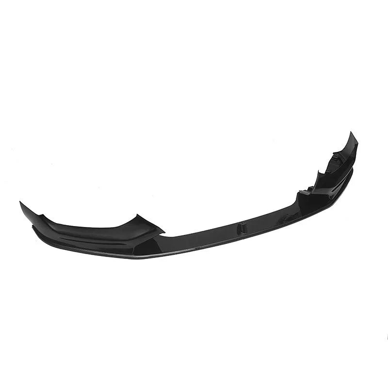 BMW F20 F21 LCI 1 Series M Sport gloss black front splitter V2 upturned fins