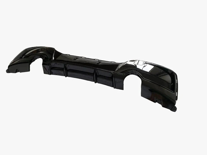 BMW F20 F21 Pre-LCI 1 Series M Sport gloss black rear diffuser V1 dual exhaust
