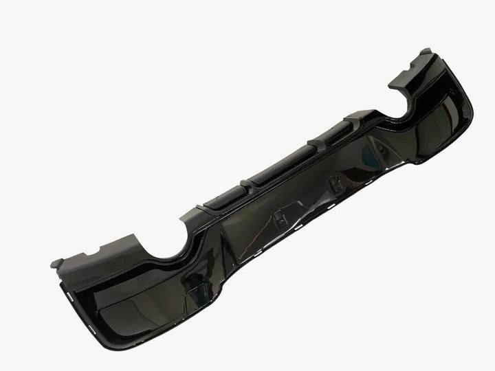 BMW F20 F21 Pre-LCI M Sport gloss black diffuser rear view one exit each side