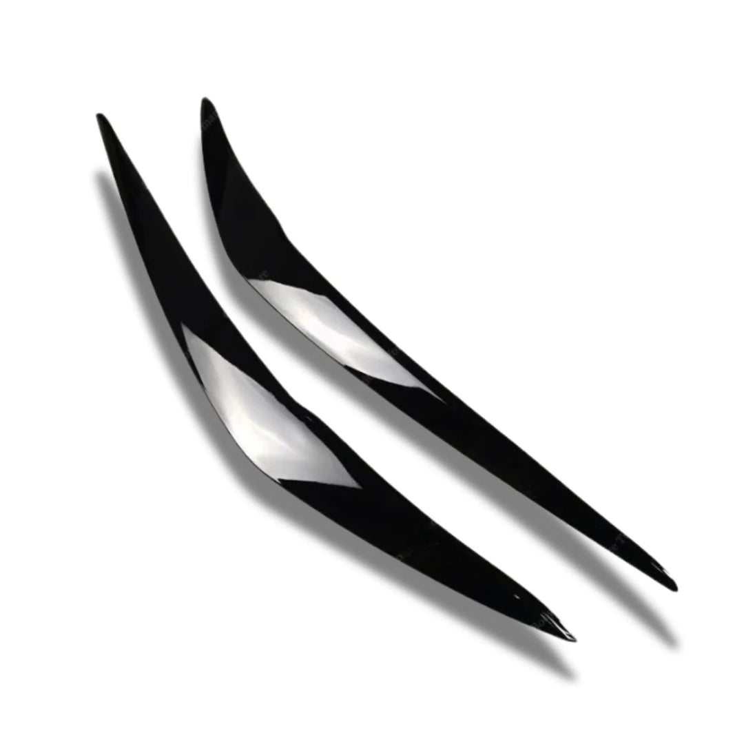 2 Series F22 gloss black ABS headlight trim pair