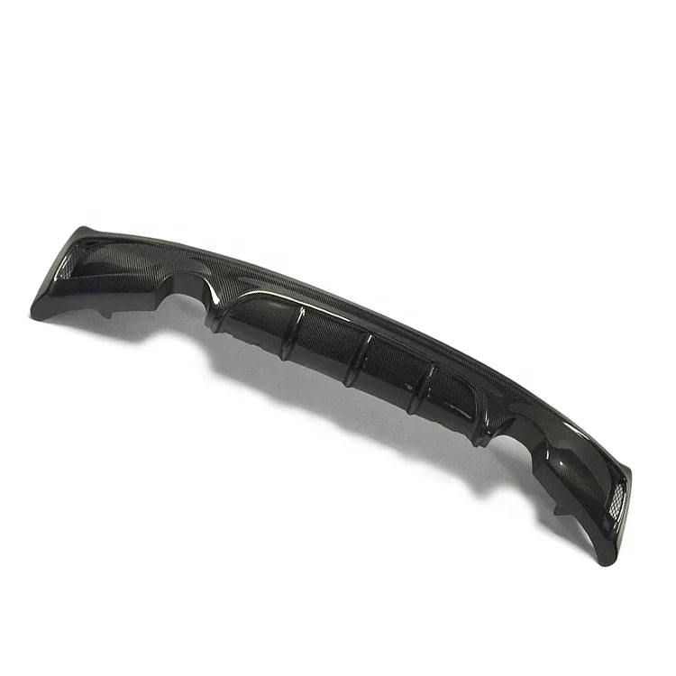 BMW F22 2 Series carbon fibre diffuser rear view one exit each side