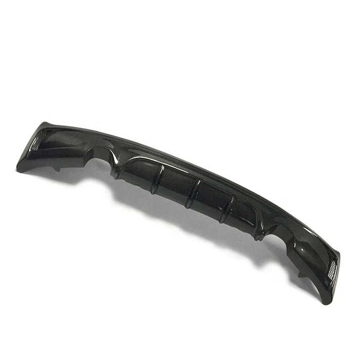 BMW F22 2 Series carbon fibre diffuser rear view one exit each side