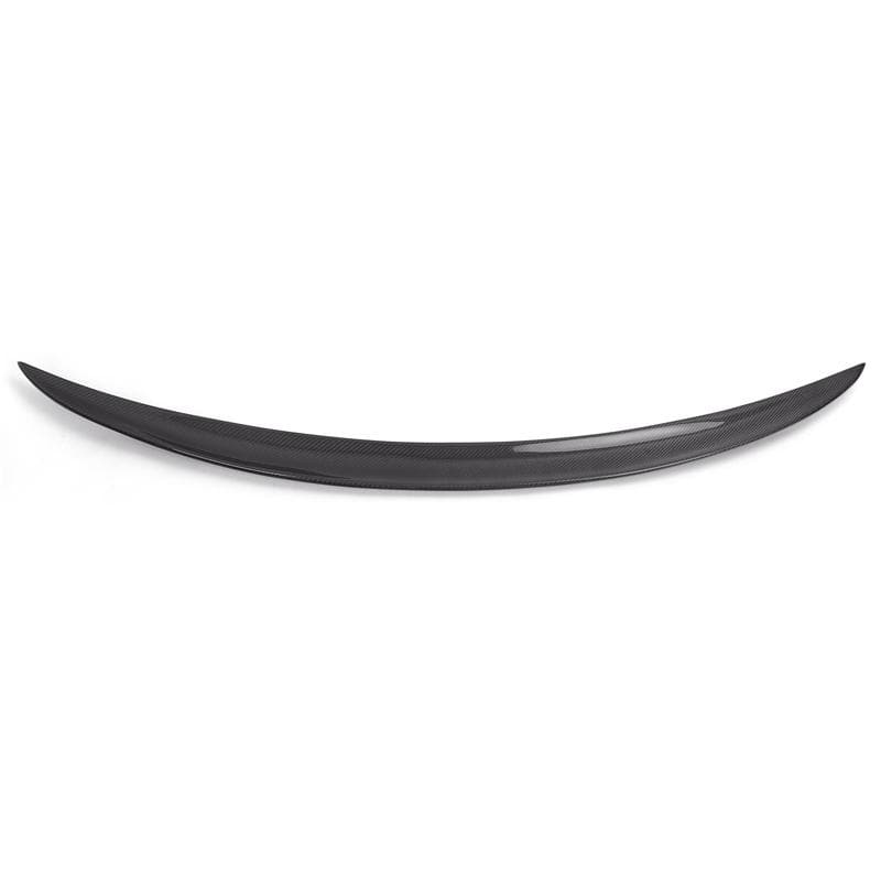 V2 carbon fibre rear boot spoiler for BMW 2 Series M2 F22 F87 on a plain background