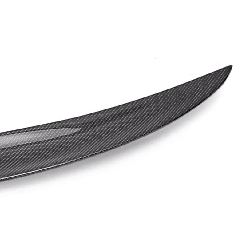 V2 carbon fibre rear boot spoiler for BMW 2 Series M2 F22 F87 close up