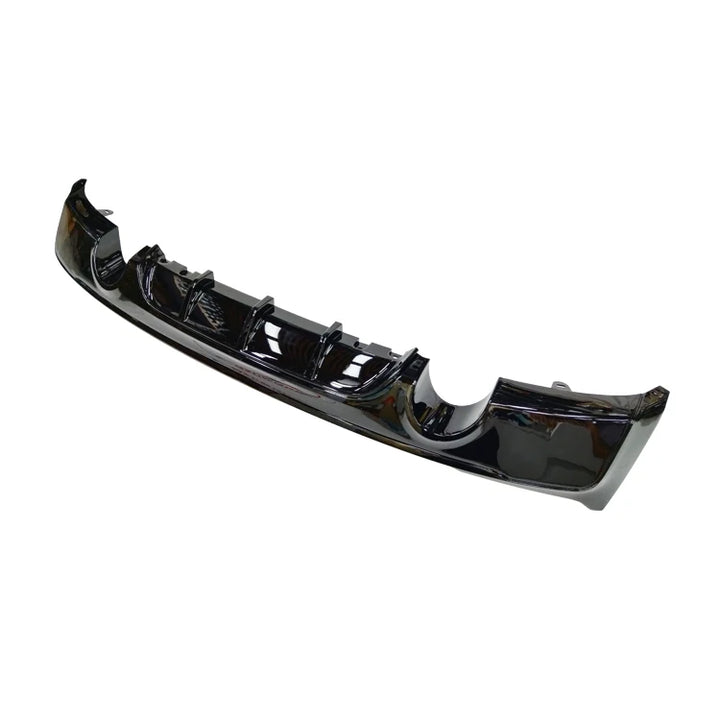BMW F22 F23 2 Series M Sport gloss black rear diffuser dual exhaust angle shot