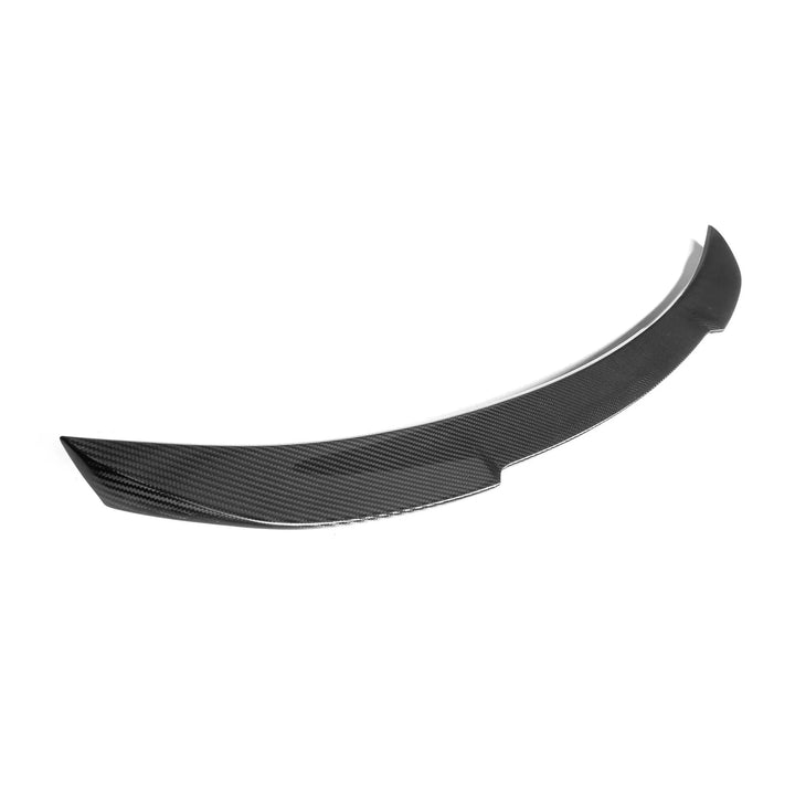 BMW F22 M2 F87 dry carbon fibre rear spoiler angle shot