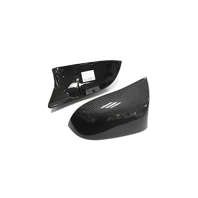 Carbon fibre mirror cover for BMW X5 F15 showing weave
