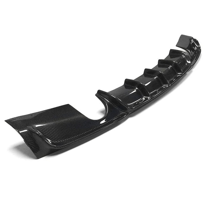 BMW F30 M Sport rear bumper carbon fibre detail V2