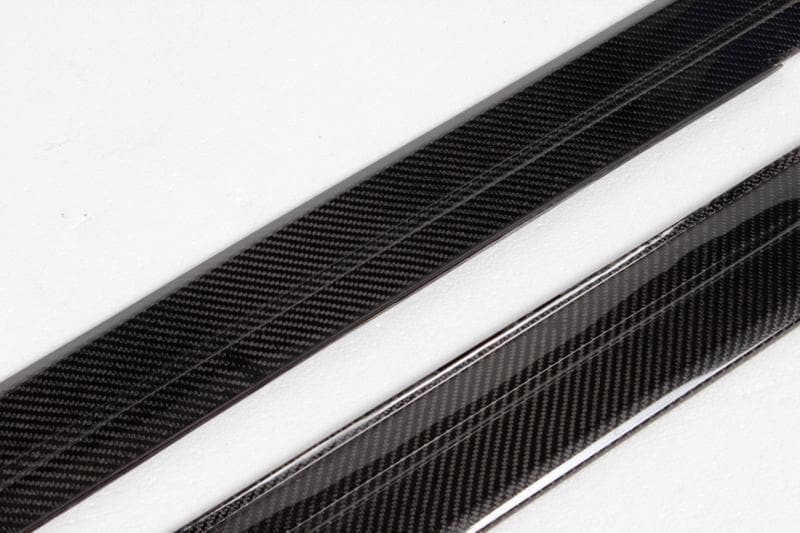 BMW F30 M Sport side profile carbon fibre detail