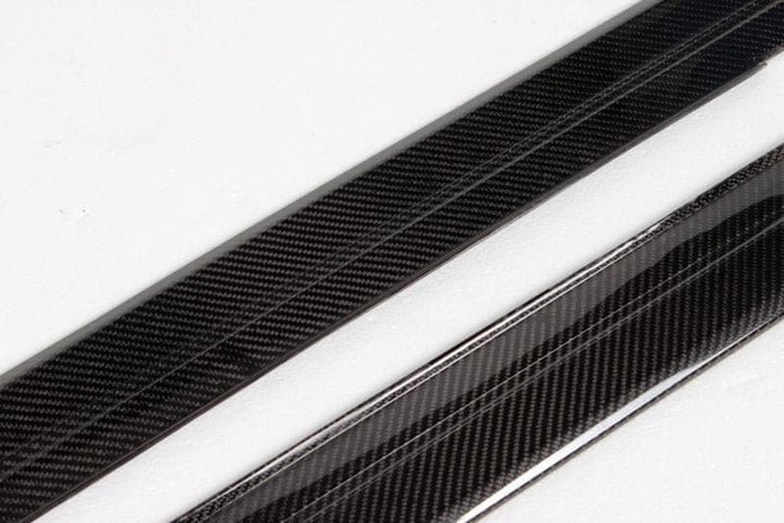 BMW F30 M Sport side profile carbon fibre detail
