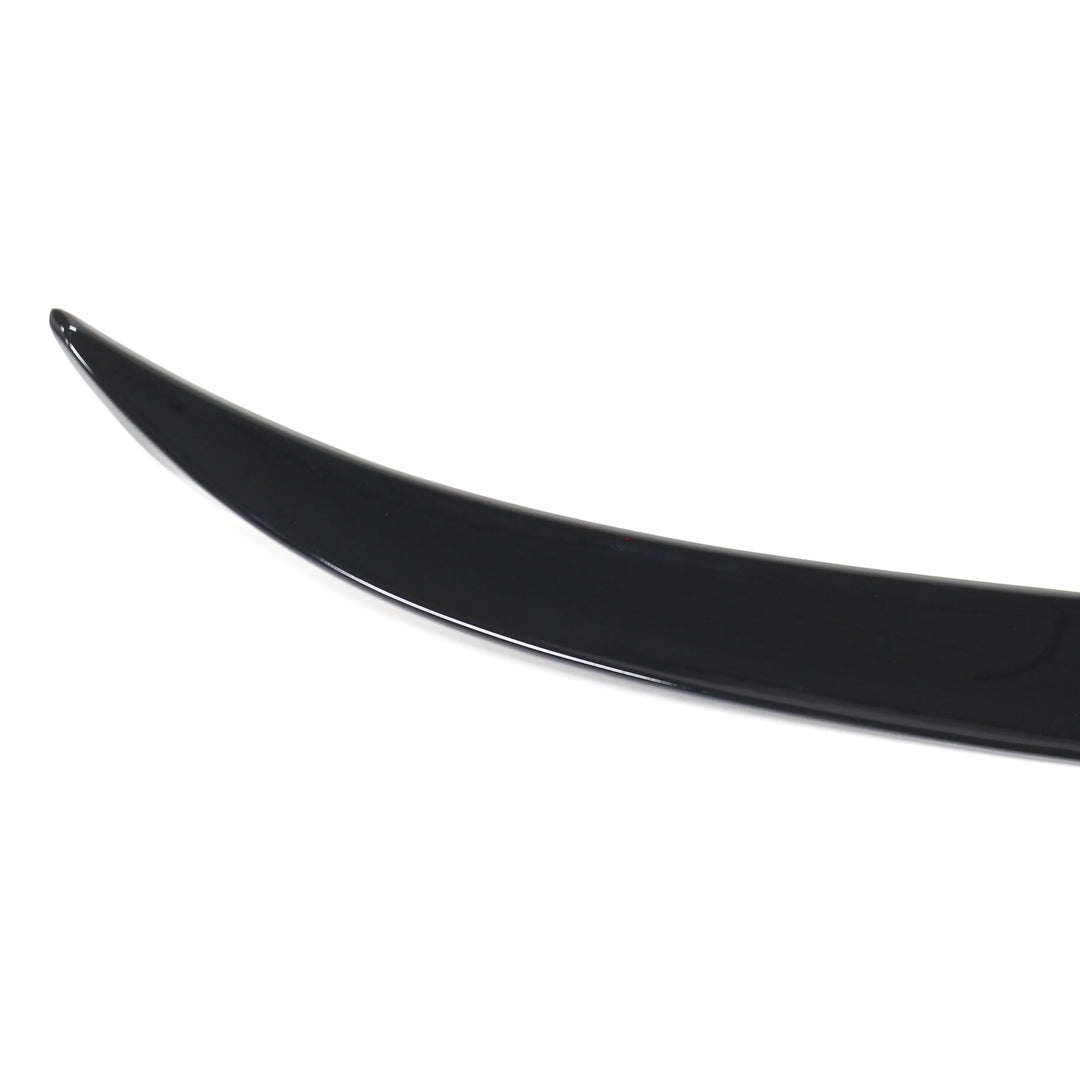 BMW F30 3 Series rear boot spoiler lip design top view close up