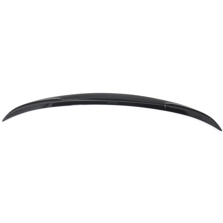Gloss black ABS lip spoiler for BMW F30 M Sport — side profile