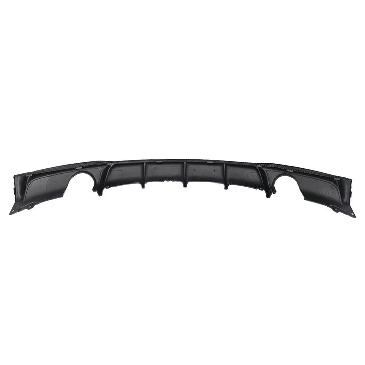 Carbon fibre look rear diffuser for BMW 3 Series F30 F31 dual exhaust