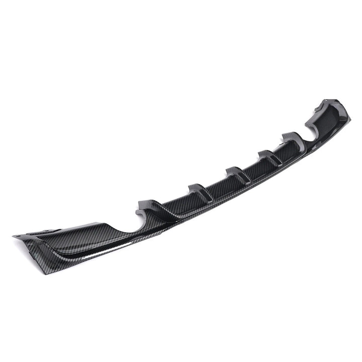 BMW F30 M Sport carbon fibre look rear diffuser close-up