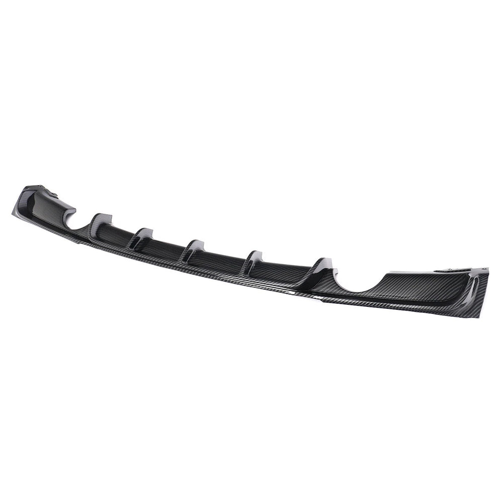 Carbon fibre look ABS rear diffuser for BMW F30 M Sport dual exit