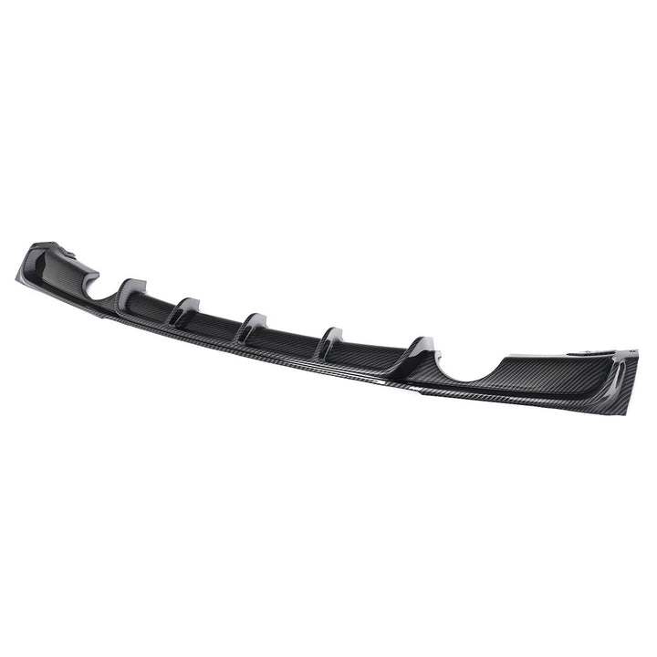 Carbon fibre look ABS rear diffuser for BMW F30 M Sport dual exit